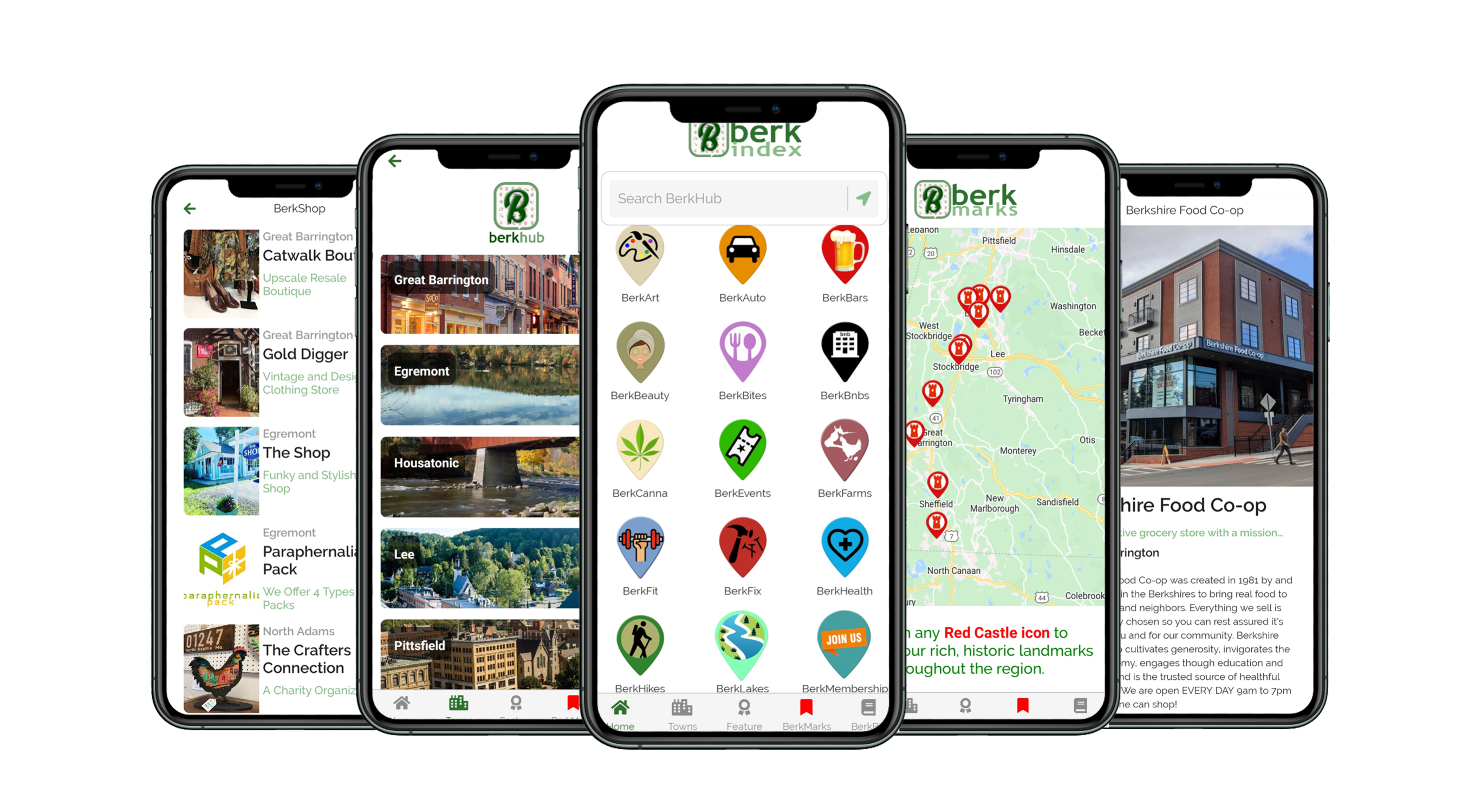 Advertisement for BerkHub App - Your Digital Guide to the Berkshires